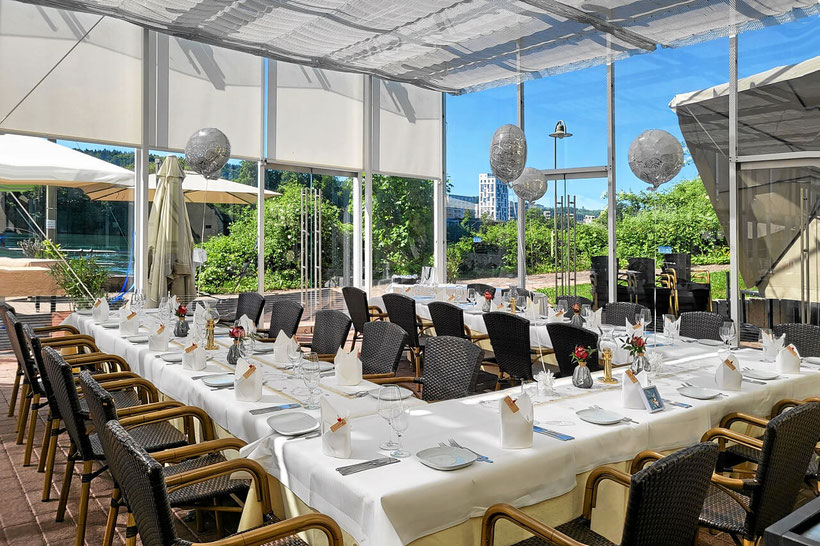 Dekoration Familienfeier im Restaurant I Fratelli