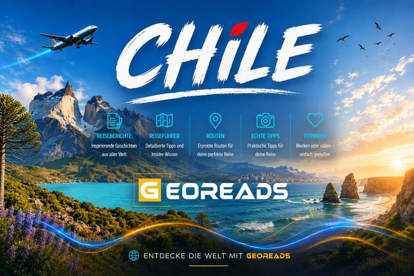 Wo der Chile Reiseführer seine Schätze flüstert! ENTDECKE CHILE Tipps voller kleiner Wunder! Mit bester Chile Reiseführer Empfehlung.