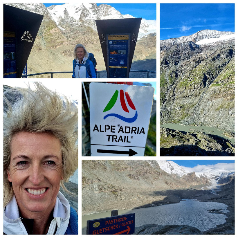 Alpe Adria Trail, Etappe 1, Kaiser Franz Josef Höhe, Heiligenblut, Bricciuskapelle, Großglockner, Sandersee, Pasterze, Weitwandern, Döllach, Bergsteigerfriedhof, Apriacher Stockmühlen, Mörtschach, Kräuterwiesen, Marterle, 