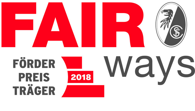 Auf diesem Bild ist das Logo des Fair ways Förderpreis (aus dem Jahr 2018) abgebildet 