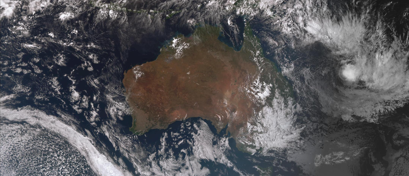 Satellite image of tropical cyclone Fili, April 7 2022. Image from https://www.bom.gov.au.