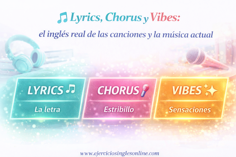 Lyrics, Chorus y Vibes: el inglés real de las canciones y la música actual