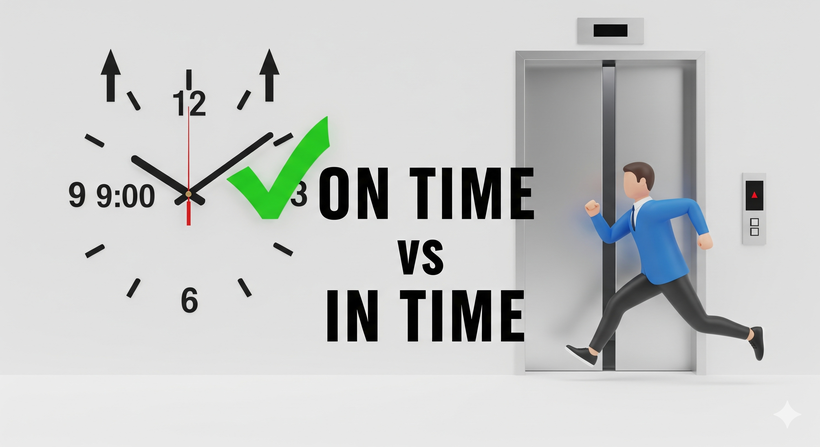 ¿"On time" o "In time"? La diferencia entre ser puntual y salvarse por los pelos