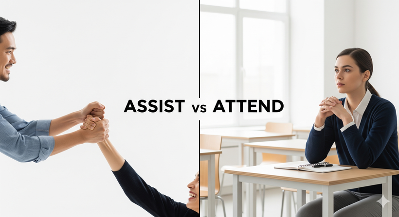 Cuidado con "Assist": No significa "Asistir" (El Falso Amigo que te hará quedar mal en reuniones)