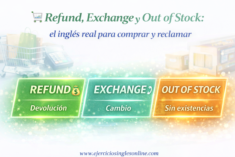 Refund, Exchange y Out of Stock: el inglés real para comprar y reclamar sin líos