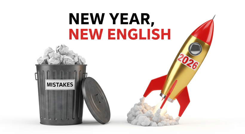 5 Errores de Inglés que debes dejar en 2025 (Si quieres hablar fluido en 2026)