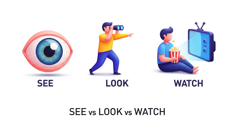 👀 ¿"I watched a bird"? (Por qué los nativos saben que lo dices mal)