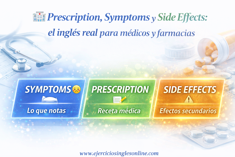 Prescription, Symptoms y Side Effects: el inglés real para médicos y farmacias