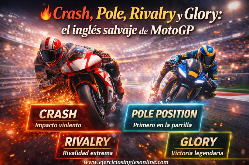 Crash, Pole, Rivalry y Glory: el inglés salvaje que usan los medios para hablar de MotoGP