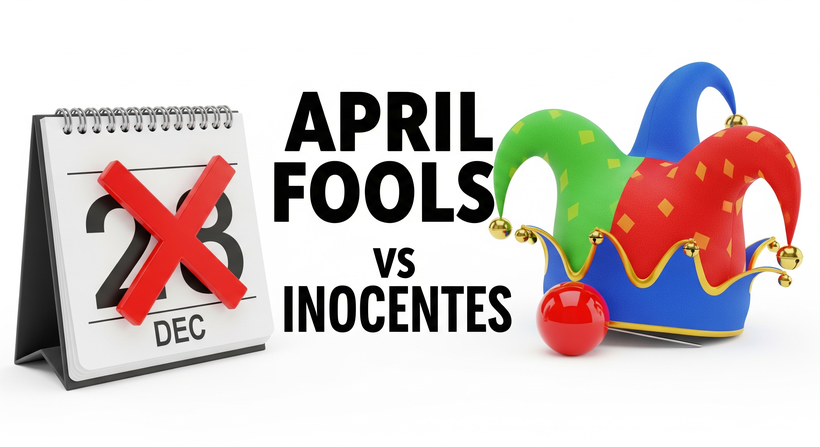 ¿Bromas el 28 de diciembre? En Londres te mirarán mal (April Fools' vs Inocentes)