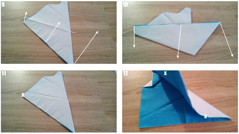 Tischdekoration Servietten falten Schnellboot für Kindergeburtstag. Deko leicht und einfach DIY Geburtstagdeko Servietten falten für Anfänger. Anleitung für ein Boot. Tolles Motiv selber basteln.