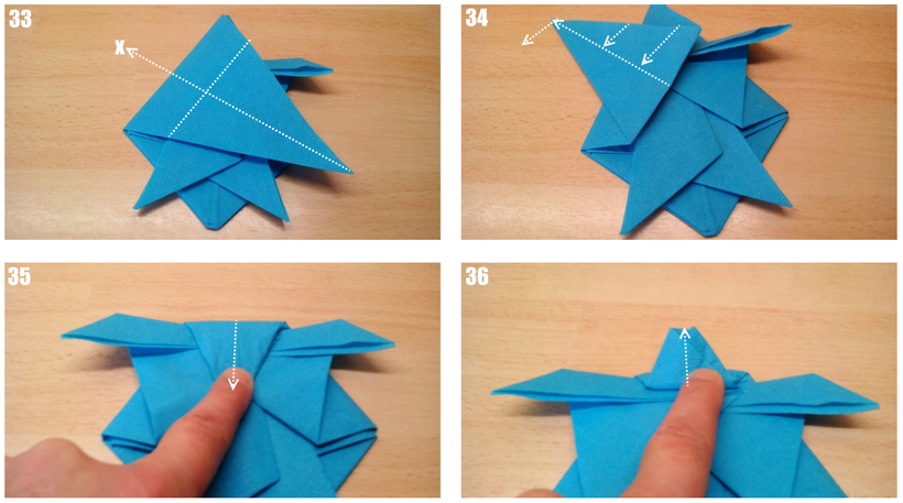 Tischdekoration Servietten falten Schildkröte für Geburtstag. Deko leicht und einfach DIY Geburtstagdeko Servietten falten für Anfänger. Anleitung für einen Turtle als Dekoration. Tolles Motiv selber basteln.