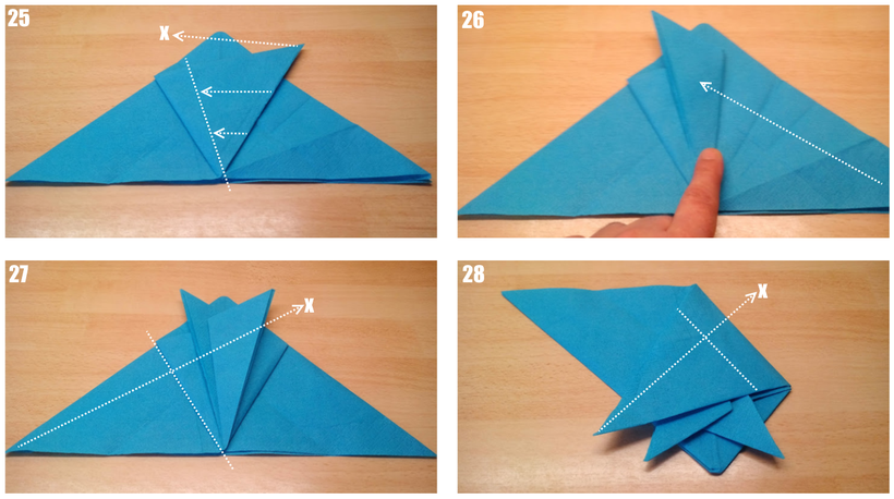 Tischdekoration Servietten falten Schildkröte für Geburtstag. Deko leicht und einfach DIY Geburtstagdeko Servietten falten für Anfänger. Anleitung für einen Turtle als Dekoration. Tolles Motiv selber basteln.