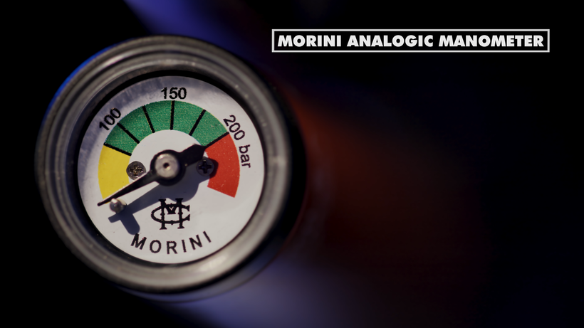 Analogic manometer for Morini CM162EI air pistol, providing reliable pressure measurement for consistent pistol performance and shooting precision