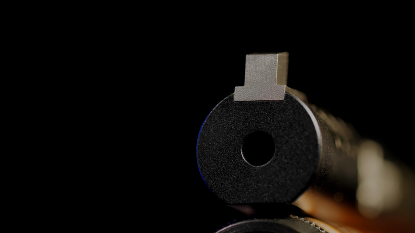 Standard front sight 5 x 8.5mm of Morini CM162EI air pistol, with other sizes available to suit shooting sight in accessories
