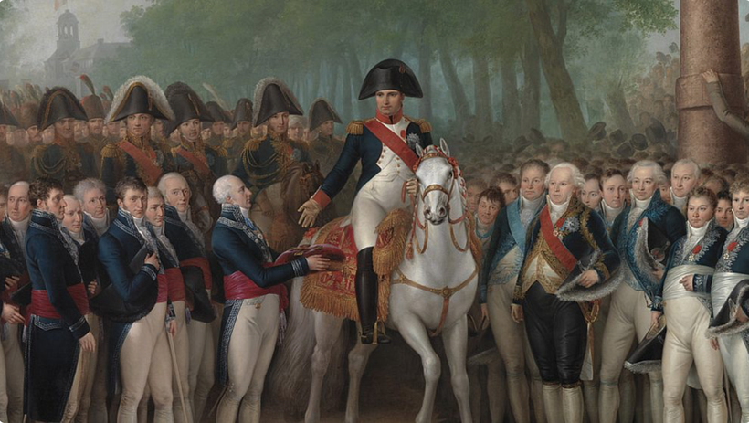 De intocht van Napoleon te Amsterdam