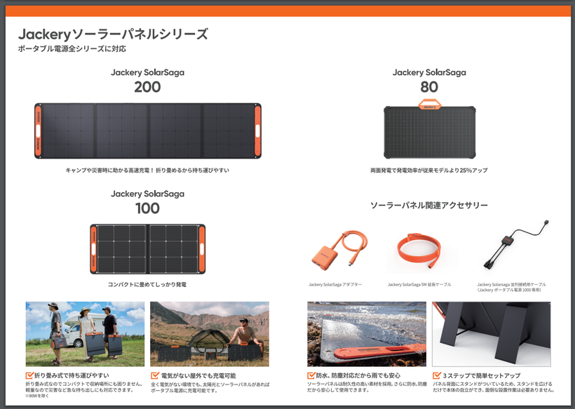 【定価約21万】Jackery1000 New＋SolarSaga 200セット 定価約21万】Jackery1000 New＋SolarSaga 200セット 定価約21万
