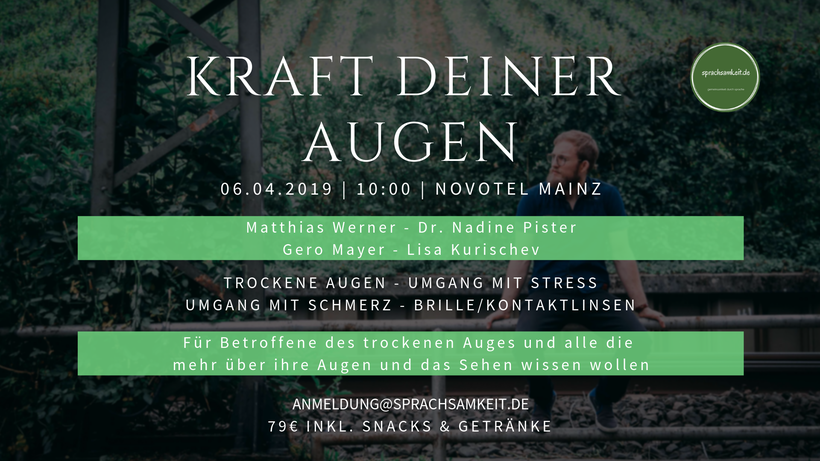 Kraft-Deiner-Augen Seminar - Plakat