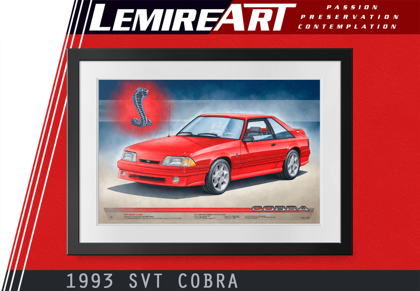 1993 SVT Cobra artwork, 1993 SVT Cobra drawing