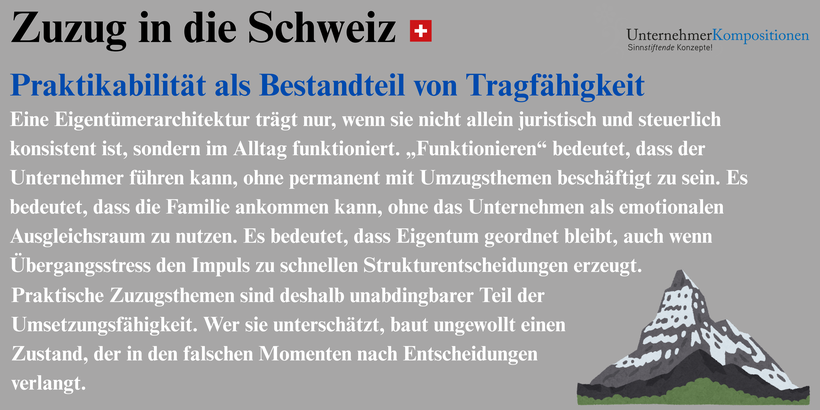 Wir beraten Unternehmer rechtssicher beim Zuzug in die Schweiz