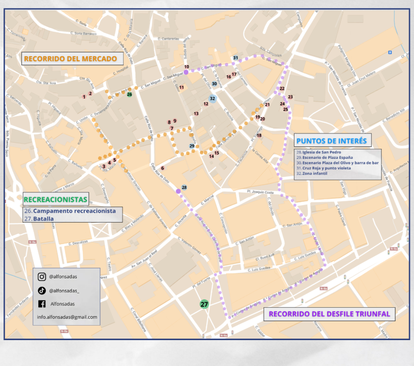 Programacion de las Alfonsadas en Calatayud