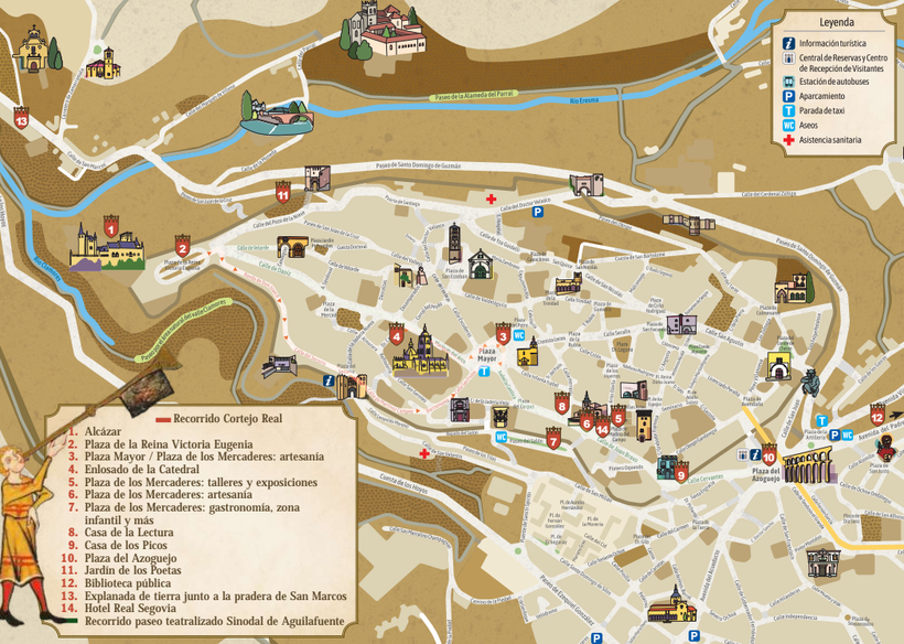Programa de la Proclamacion de la Reina Isabel la Catolica en Segovia