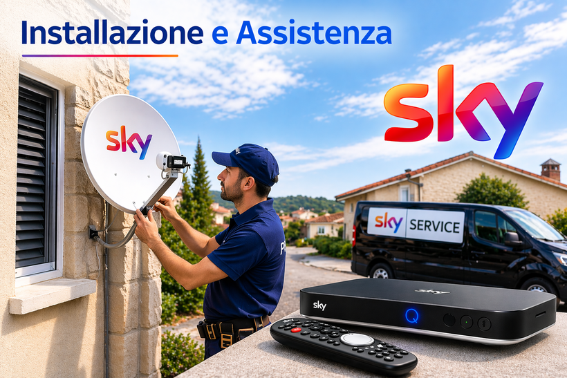 Installazione parabola Sky e assistenza tecnica a domicilio a Pordenone e provincia