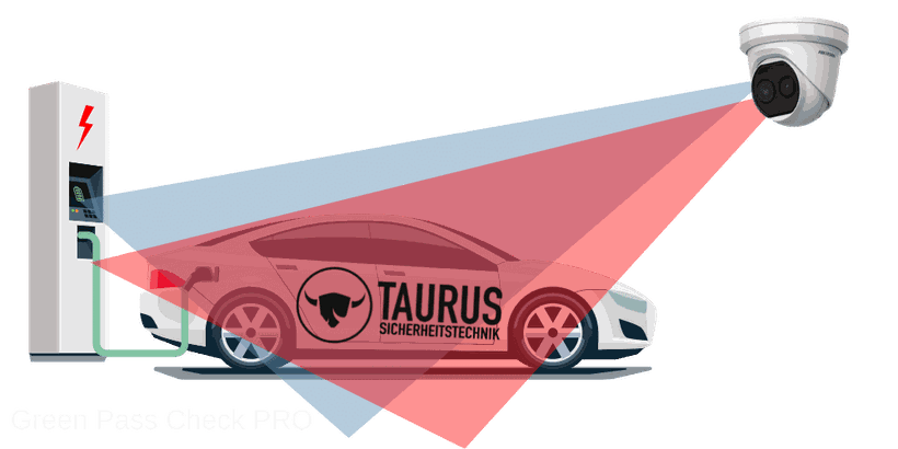 TAURUS Sicherheitstechnik, Grafik Ladesäule für ein Auto