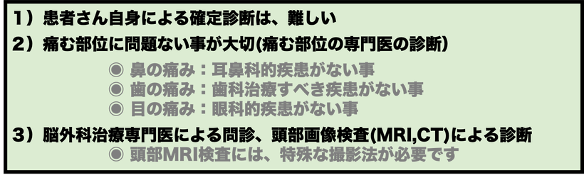 三叉神経痛を疑った時にどうすればよいのか？を說明（診断）