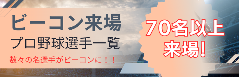 プロ野球選手も多数来場のビーコンパークスタジアム