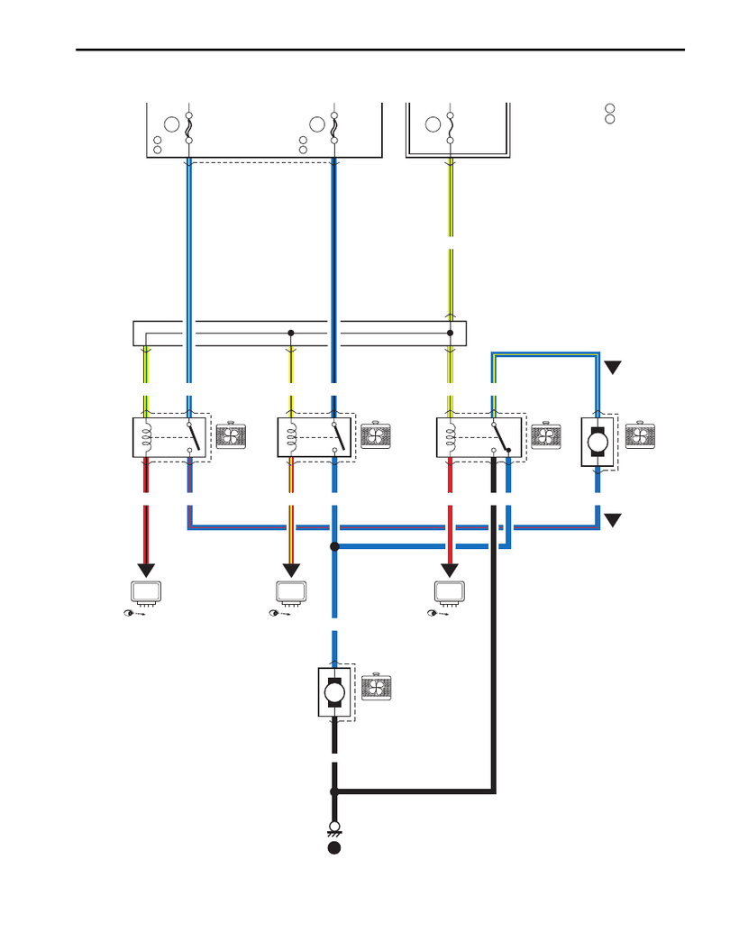 GRAND VITARA Cooling System Wiring Diagram (Petrol)