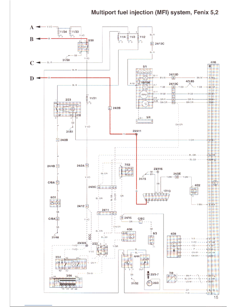 850 MFI System Wiring Diagram