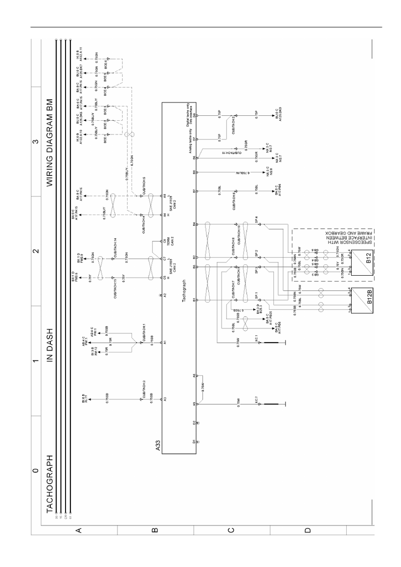 Volvo FM Tachograph Schematic