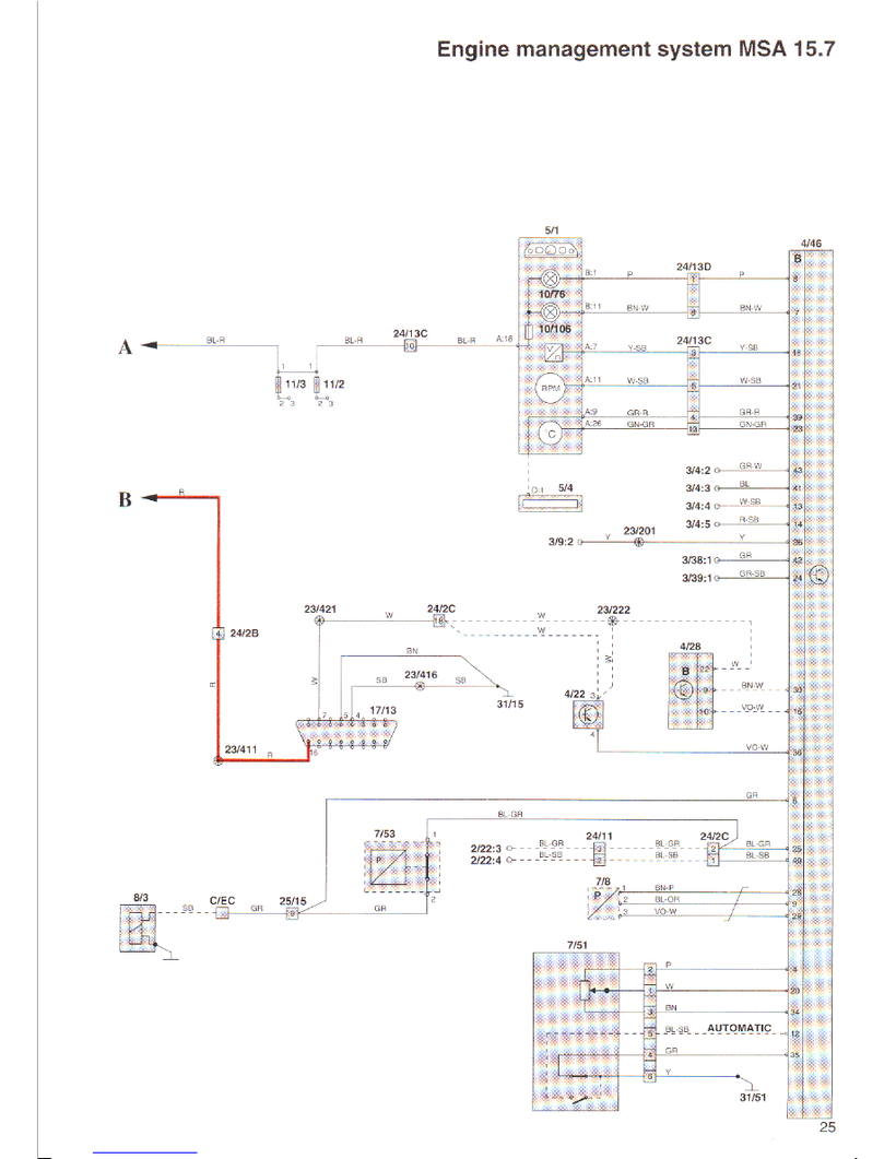 850 Engine Management System MSA 15,7 Schematics