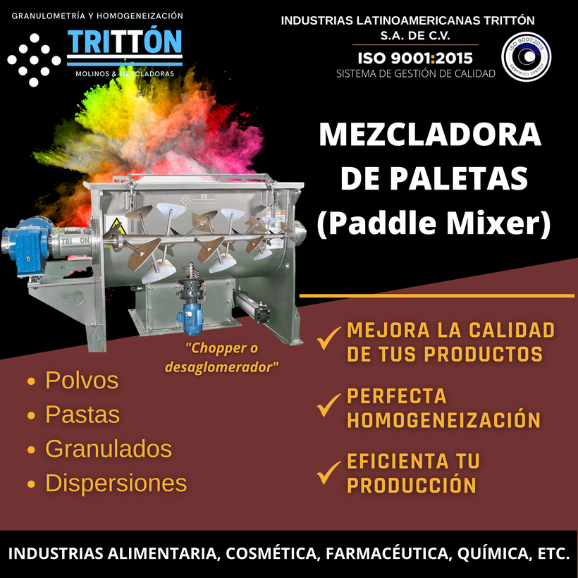 Mezcladora de Paletas
