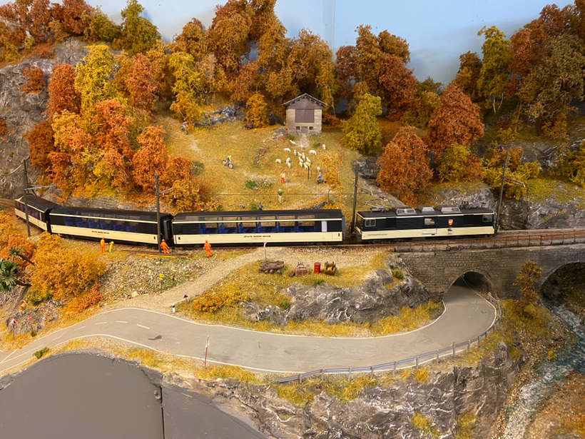 Fahrzeuparade schmalspurbahn bemo modellbahn cventovallibahn modellbahn modellayout lagomaggioreexpress h0m H0  beste modellbahn