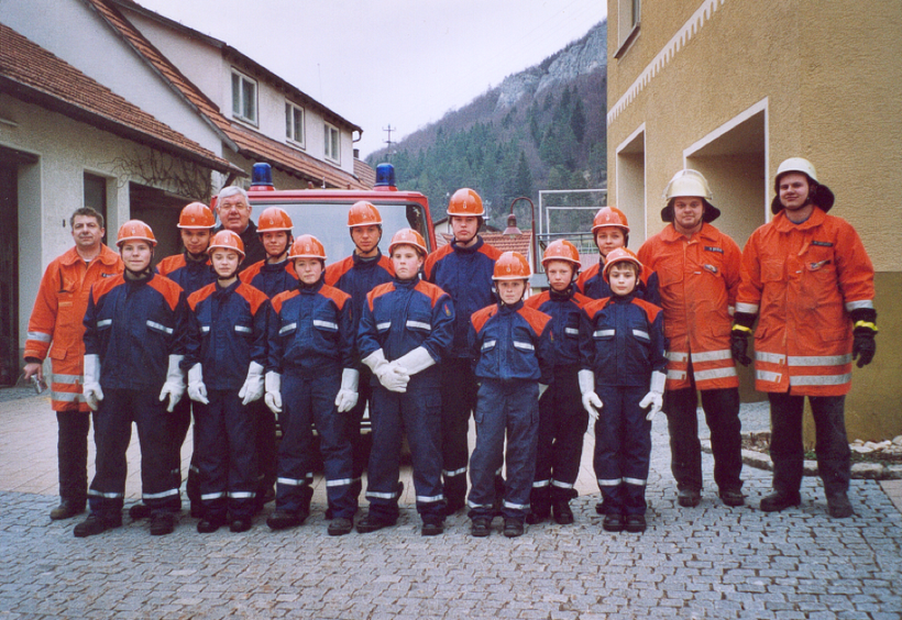 Die Jugendfeuerwehr im Gründungsjahr 2004