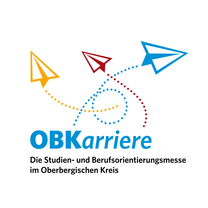 Logo OBKarriere | Key Visual für eine Studien- und Berufsorientierungsmesse im Oberbergischen Kreis