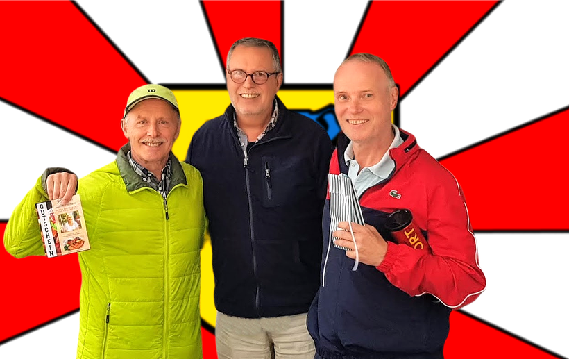 Werner Rohrbach - Hartmut Wildfang(Sportwart) - Jörg Kirschner