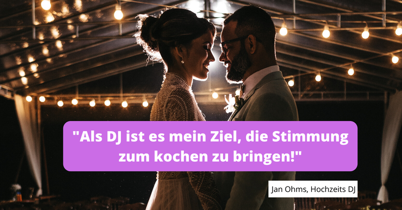 DJ Jan ideal für Hochzeitsfeiern, DJ für Weddings in Göttingen