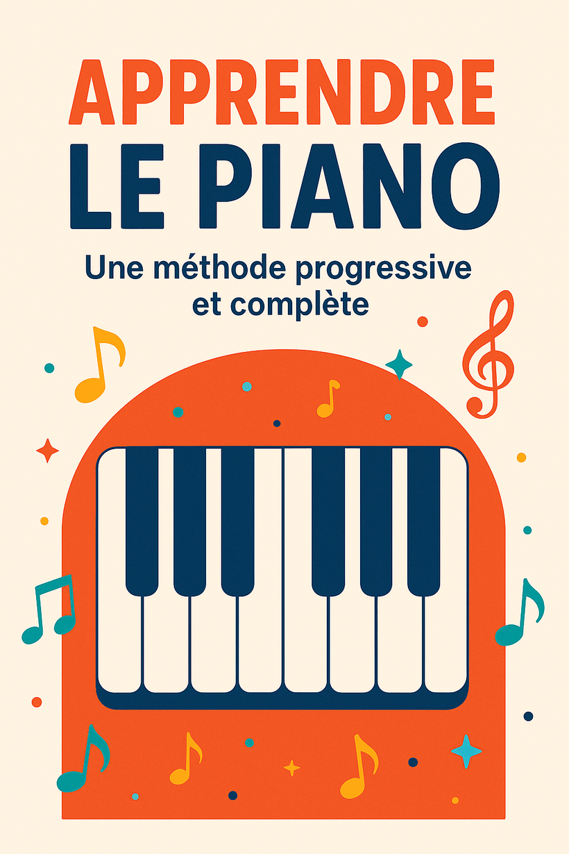 méthode progressive et complète pour piano. Débutant à intermédiaires. Adultes ou enfants.