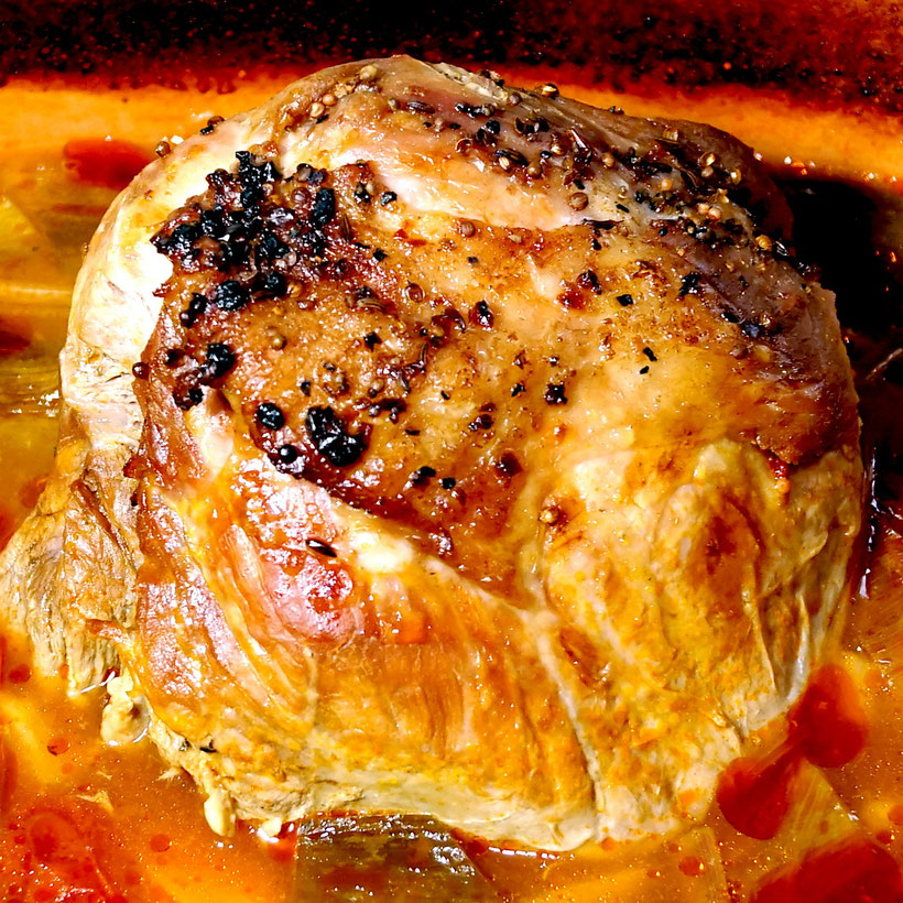 Schweinebraten aus dem Römertopf - zimtkringel - about food