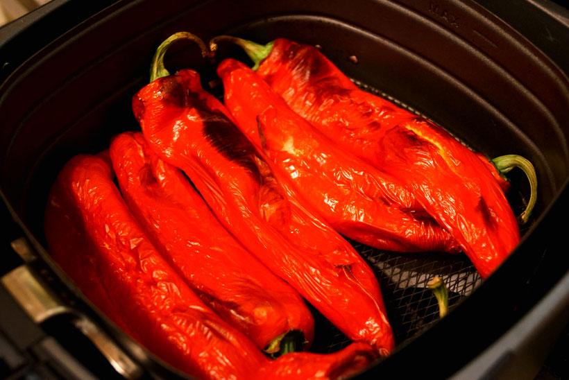 schnelle PaprikaAntipasti aus dem Airfryer als Samstagabendsnack zimtkringel about food