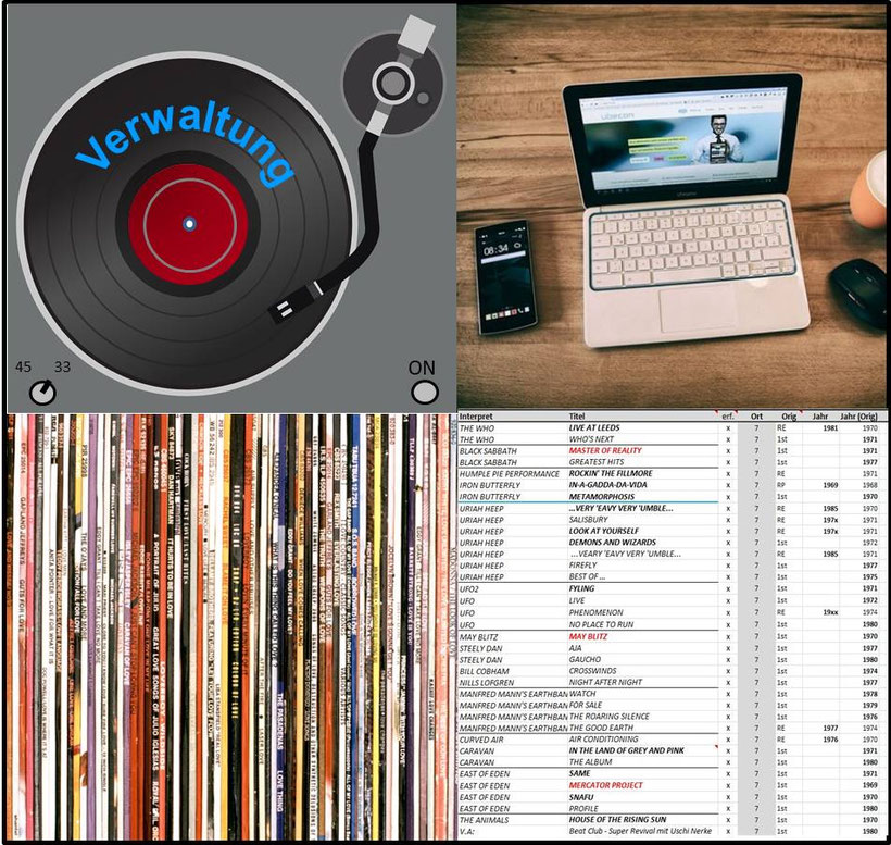 Schallplattensammlung mit einem Tabellenprogramm verwalten Alfreds good vinyl homepage