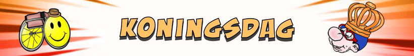 Logo Koningsdag uit de jeugdstrip van Mr Peeves.