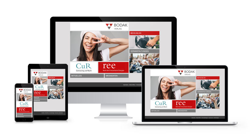 Webseitengestaltung für den juristischen Fachverlag Bodak GmbH