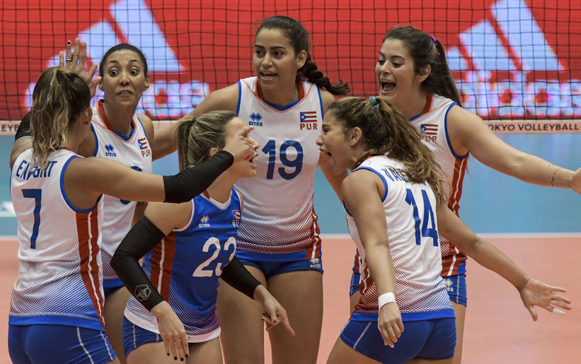 Las Nenas de Puerto Rico llegan a Lima con una buena preparación luego del preolímpico / foto por Fivb.org