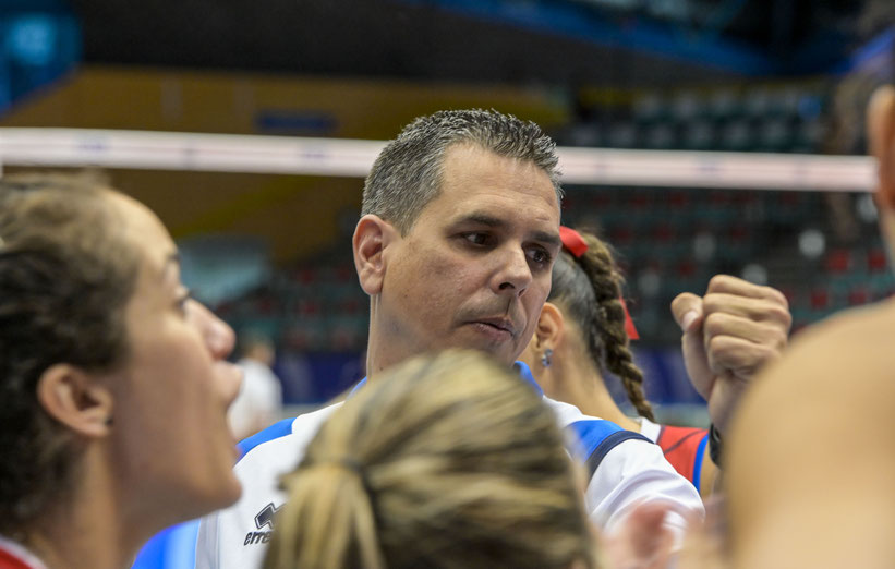 Puerto Rico está dirigido por el técnico nacional José Mieles / Foto por FIVB