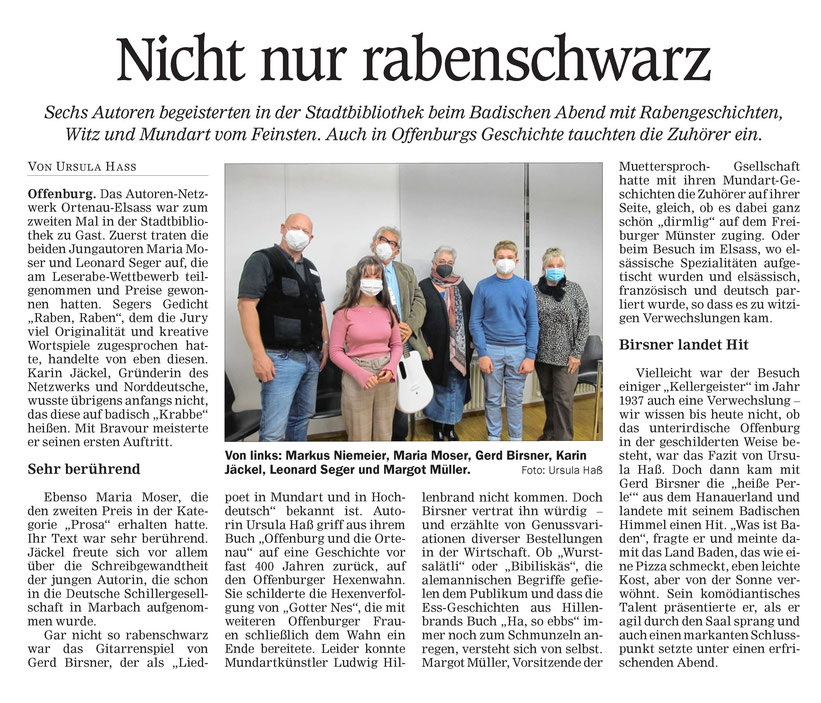 Mittelbadische Presse Offenburg    25.11.2021