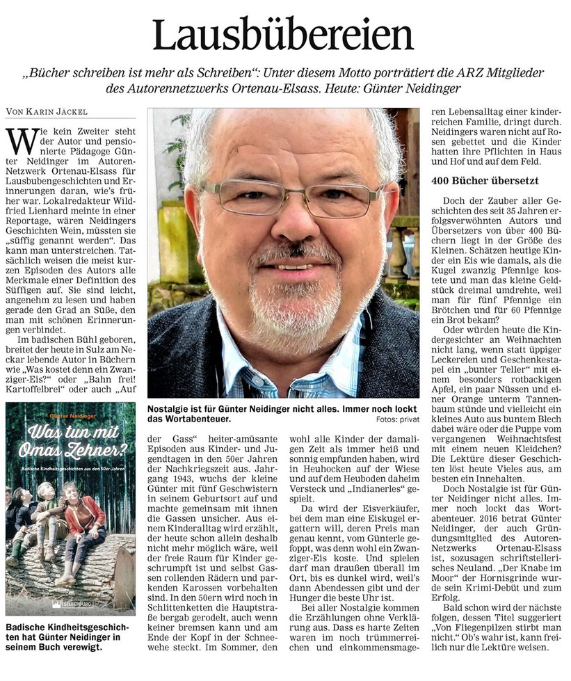 Mittelbadische Presse, ARZ, 18. Januar 2022